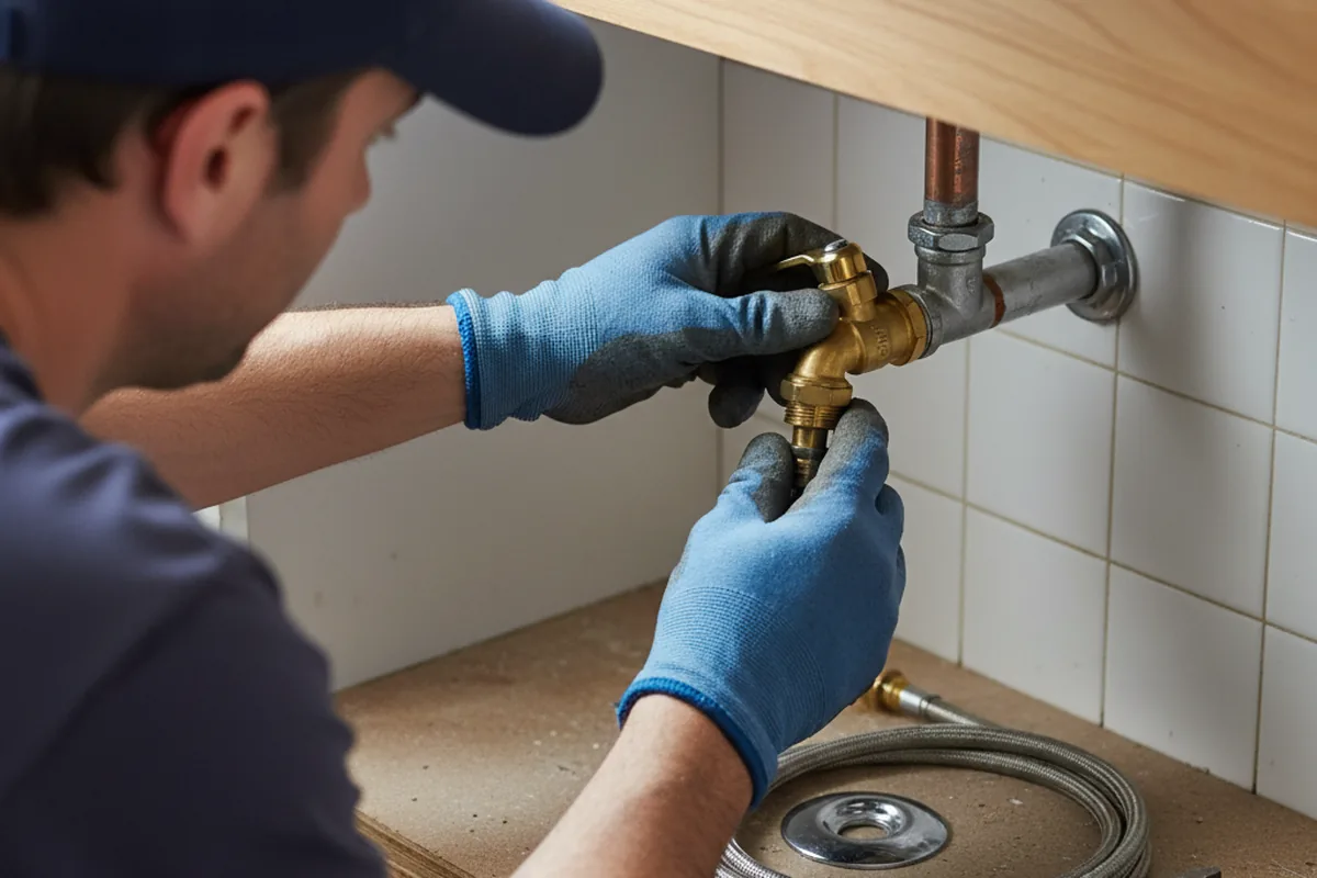 Shutoff valve and fitting work during Faucet and Fixture Repair in Oradell